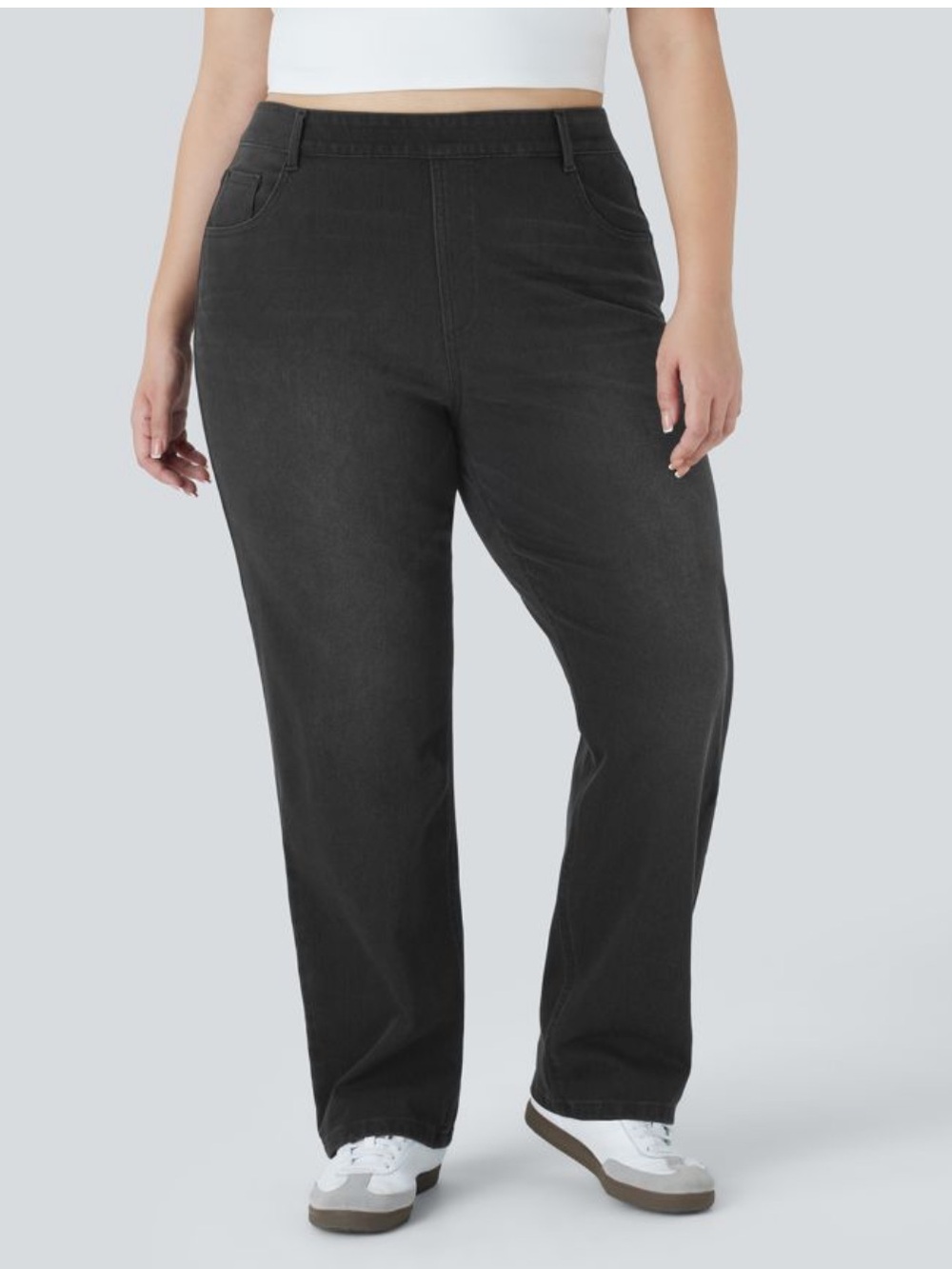 Halara Flex High Waisted Pockets
Straight Leg Washed Casual Plus Size NWT